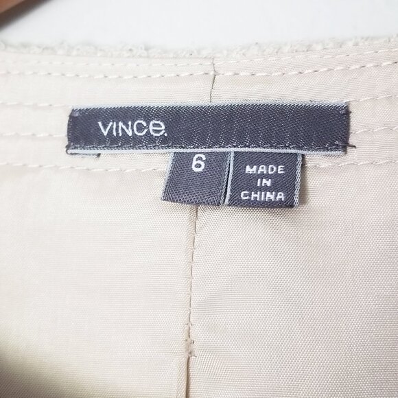 Vince Boucle Jacket Size 6 Blazer Textured 3/4 Sleeves Crop Office Preppy $365 - Picture 8 of 16